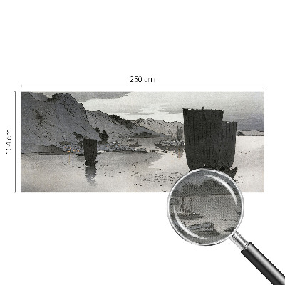 Papel mural texturado decorativo Bahía vespertina