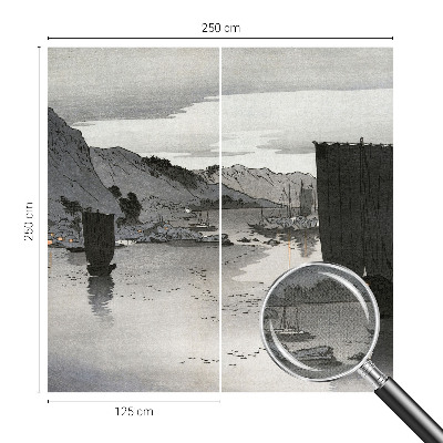 Papel mural texturado decorativo Bahía vespertina