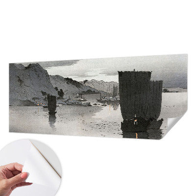Papel mural texturado decorativo con diseño 'Bahía vespertina'