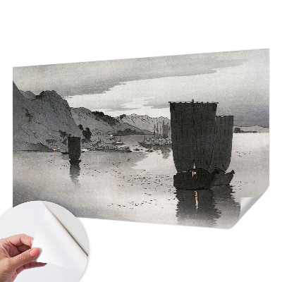 Papel mural texturado decorativo con diseño 'Bahía vespertina'