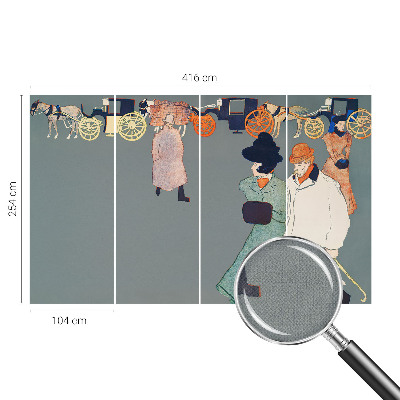 Mural de pared con estampado hermoso Trajes de entrenador