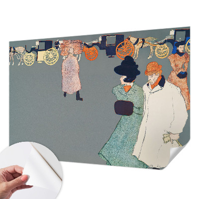 Mural de pared con estampado hermoso con diseño de trajes de entrenador