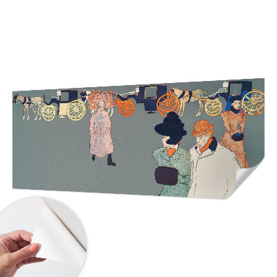 Mural de pared con estampado hermoso con diseño de trajes de entrenador