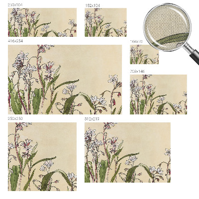 Papel mural texturado decorativo Elegancia floral