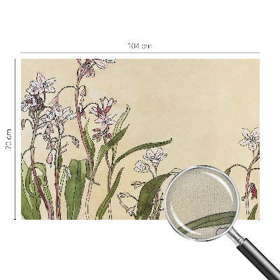 Papel mural texturado decorativo con un elegante diseño floral