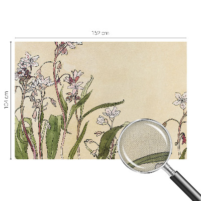 Papel mural texturado decorativo con un elegante diseño floral
