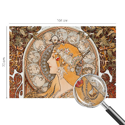 Papel mural con patrón decorativo con diseño inspirado en los signos del zodiaco