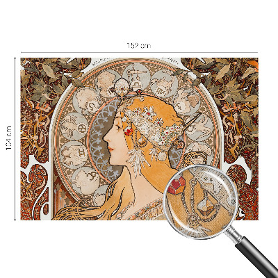 Papel mural con patrón decorativo con diseño inspirado en los signos del zodiaco