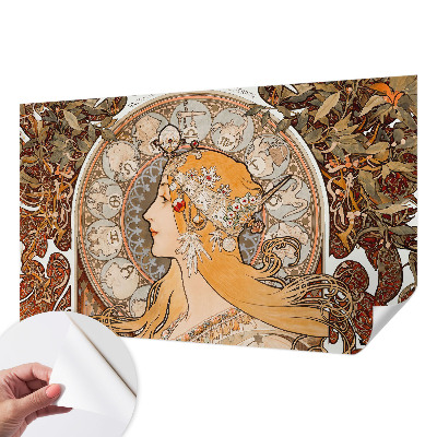 Papel mural con patrón decorativo con diseño inspirado en los signos del zodiaco