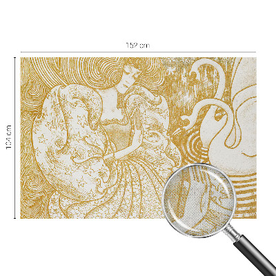 Mural de pared con estampado hermoso Elegancia femenina