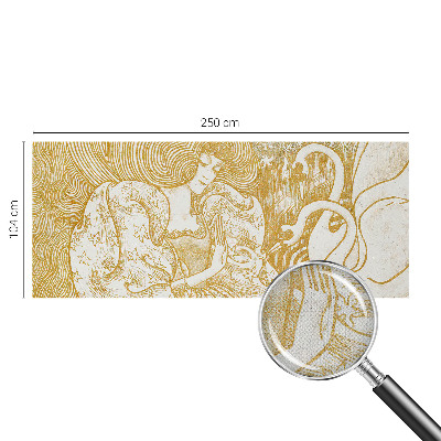 Mural de pared con estampado hermoso Elegancia femenina