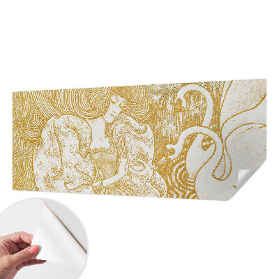 Mural de pared con estampado hermoso con un diseño de elegancia femenina