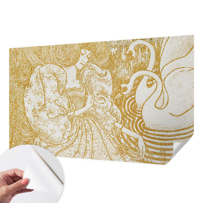 Mural de pared con estampado hermoso Elegancia femenina