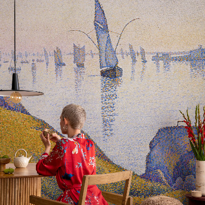 Papel mural texturado decorativo Reflejo de la vela