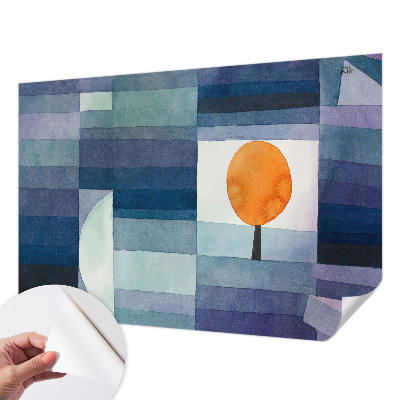 Fotomural decorativo para cabecero de cama con un diseño de árbol abstracto