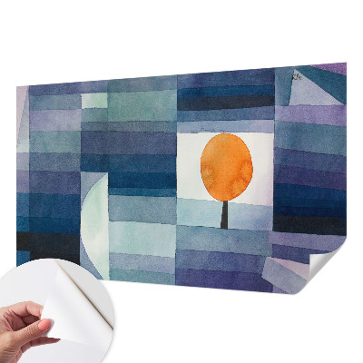 Fotomural decorativo para cabecero de cama con un diseño de árbol abstracto