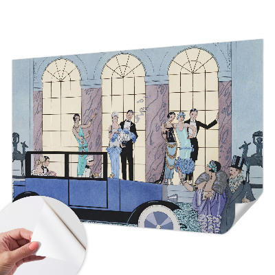 Papel mural con patrón decorativo con diseño Art Déco