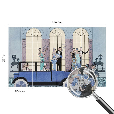 Papel mural con patrón decorativo Art déco