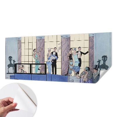 Papel mural con patrón decorativo con diseño Art Déco