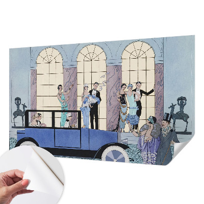 Papel mural con patrón decorativo con diseño Art Déco