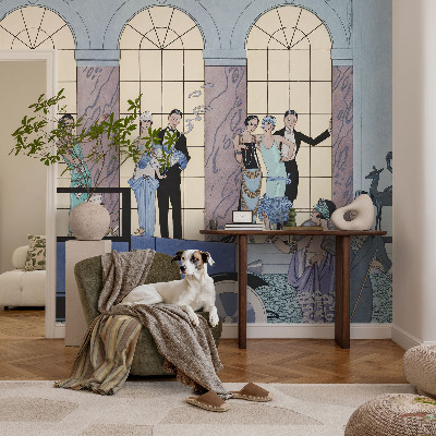 Papel mural con patrón decorativo Art déco