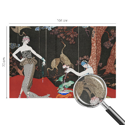 Papel mural texturado decorativo Escena elegante