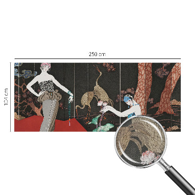 Papel mural texturado decorativo Escena elegante