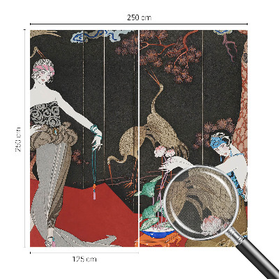 Papel mural texturado decorativo Escena elegante