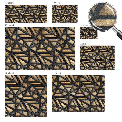 Mural de pared con estampado hermoso Conexión geométrica