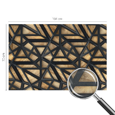 Mural de pared con estampado hermoso Conexión geométrica