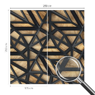 Mural de pared con estampado hermoso con un motivo de conexión geométrica