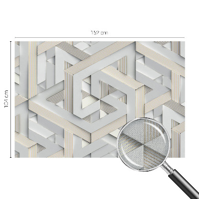 Fotomural decorativo para cabecero de cama Formas ilusorias