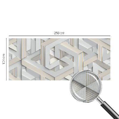 Fotomural decorativo para cabecero de cama Formas ilusorias