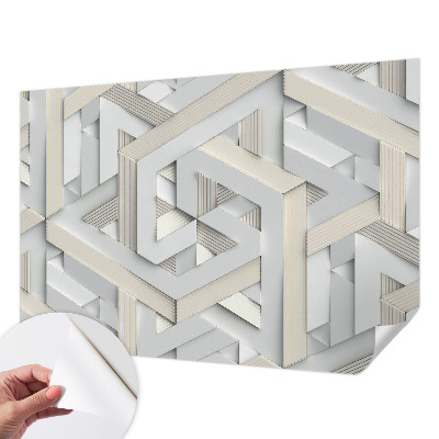 Fotomural decorativo para cabecero de cama Formas ilusorias