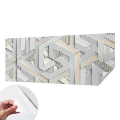 Fotomural decorativo para cabecero de cama Formas ilusorias