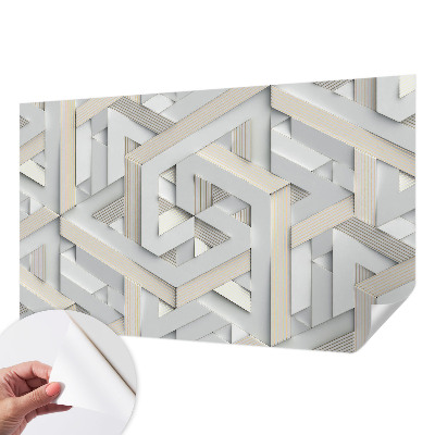 Fotomural decorativo para cabecero de cama Formas ilusorias