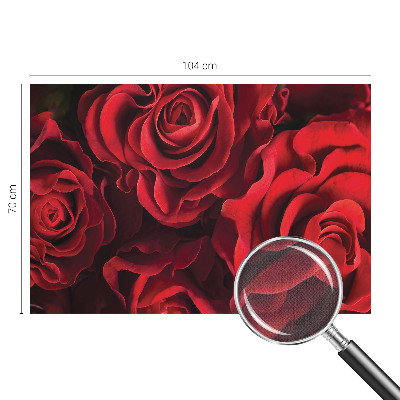 Papel mural texturado decorativo rosas rojas
