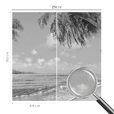 Papel mural con patrón decorativo paraíso tropical