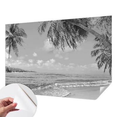 Papel mural con patrón decorativo paraíso tropical