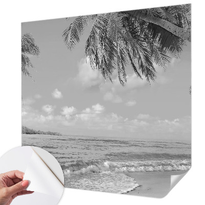 Papel mural con patrón decorativo con diseño de paraíso tropical