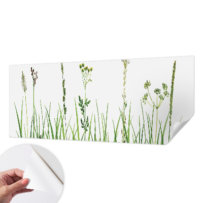 Mural de pared con estampado hermoso con motivo floral sutil