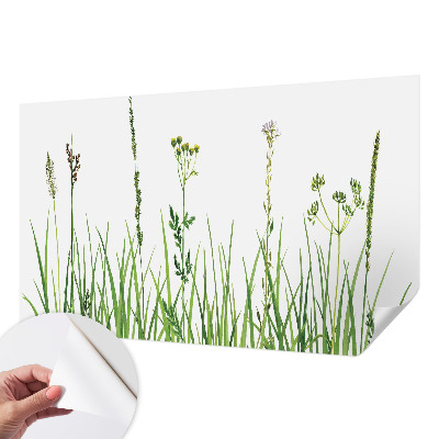 Mural de pared con estampado hermoso con motivo floral sutil