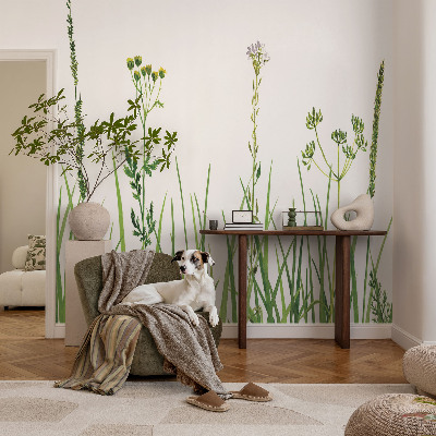 Mural de pared con estampado hermoso Flora sutil