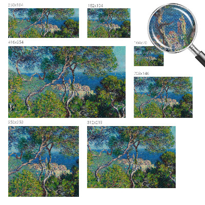 Papel mural con patrón decorativo Vistas mediterráneas
