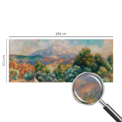 Papel mural texturado decorativo con motivo de paisaje de montaña