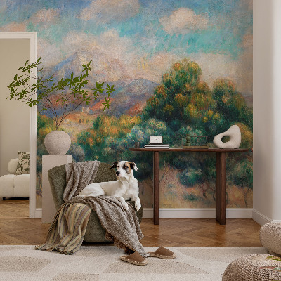 Papel mural texturado decorativo paisaje de montaña