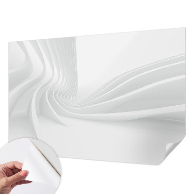 Fotomural decorativo para cabecero de cama con diseño de líneas fluidas