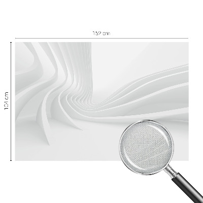 Fotomural decorativo para cabecero de cama con diseño de líneas fluidas