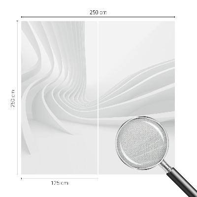 Fotomural decorativo para cabecero de cama con diseño de líneas fluidas