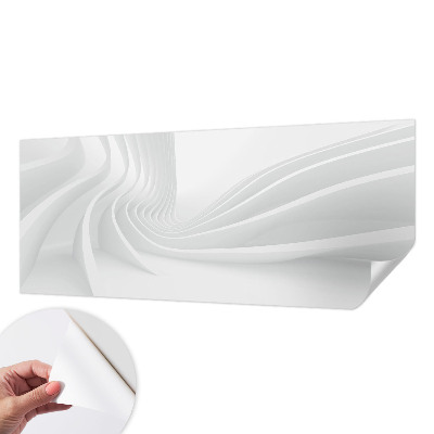 Fotomural decorativo para cabecero de cama con diseño de líneas fluidas